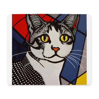 Katze, katzenmotiv - Mousepad (Querformat) - Weiß - Vorne