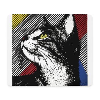 Cat, Cat Motif - Mouse Pad (horizontal) - white - Front