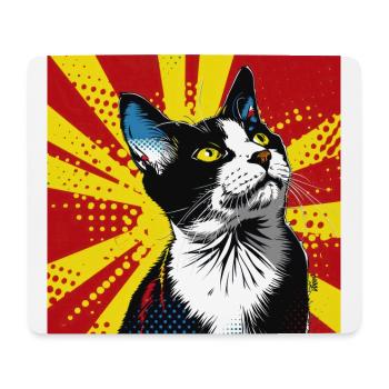 Cat, Cat Motif - Mouse Pad (horizontal) - white - Front