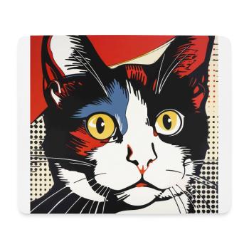 Katze, katzenmotiv - Mousepad (Querformat) - Weiß - Vorne