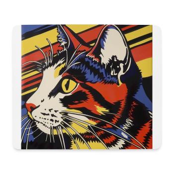 Cat, Cat Motif - Mouse Pad (horizontal) - white - Front