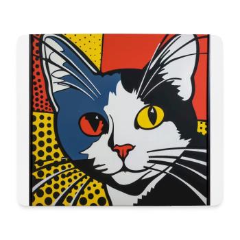 Cat, Cat Motif - Mouse Pad (horizontal) - white - Front