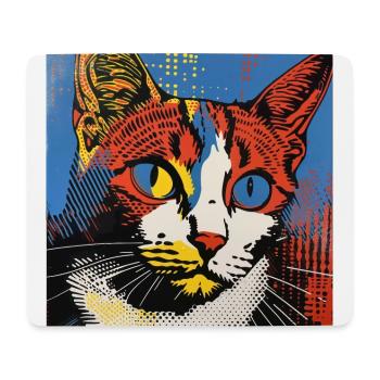 Cat, Cat Motif - Mouse Pad (horizontal) - white - Front