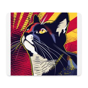 Cat, Cat Motif - Mouse Pad (horizontal) - white - Front