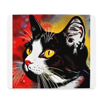 Cat, Cat Motif - Mouse Pad (horizontal) - white - Front