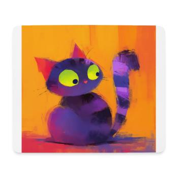 Katze, katzenmotiv - Mousepad (Querformat) - Weiß - Vorne