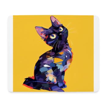 Cat, Cat Motif - Mouse Pad (horizontal) - white - Front
