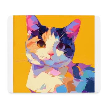 Cat, Cat Motif - Mouse Pad (horizontal) - white - Front
