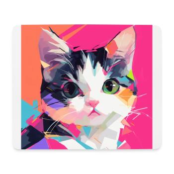 Cat, Cat Motif - Mouse Pad (horizontal) - white - Front