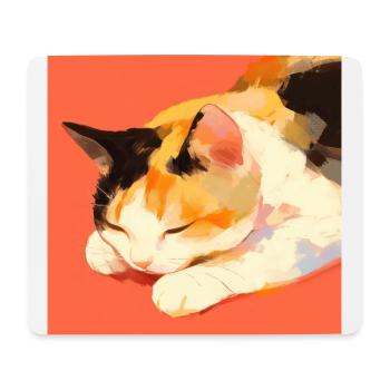 Cat, Cat Motif - Mouse Pad (horizontal) - white - Front