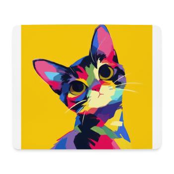 Katze, katzenmotiv - Mousepad (Querformat) - Weiß - Vorne