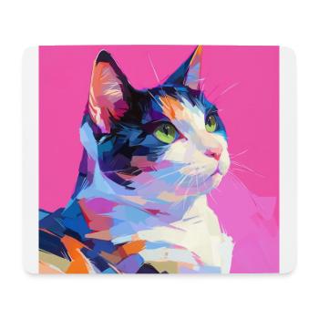 Katze, katzenmotiv - Mousepad (Querformat) - Weiß - Vorne