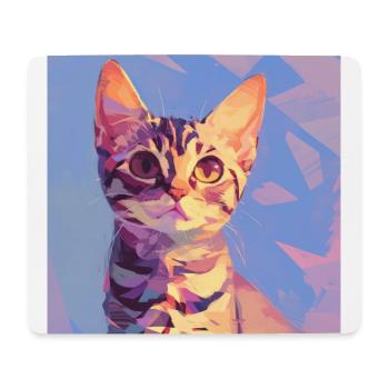 Katze, katzenmotiv - Mousepad (Querformat) - Weiß - Vorne