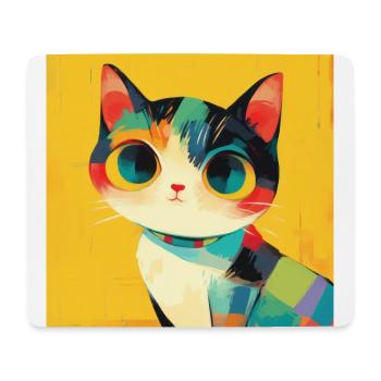 Cat, Cat Motif - Mouse Pad (horizontal) - white - Front