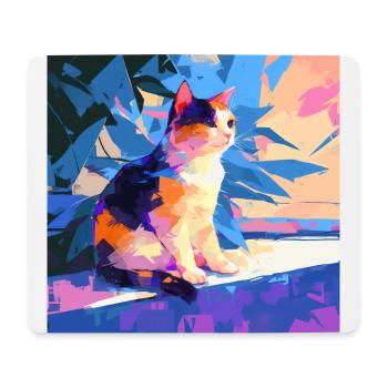 Cat, Cat Motif - Mouse Pad (horizontal) - white - Front