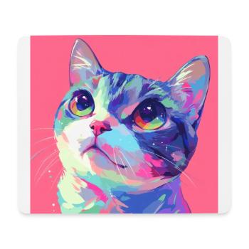 Cat, Cat Motif - Mouse Pad (horizontal) - white - Front