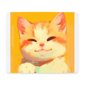Katze, katzenmotiv - Mousepad (Querformat) - Weiß - Vorne