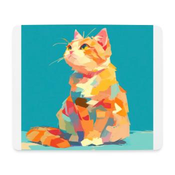 Cat, Cat Motif - Mouse Pad (horizontal) - white - Front