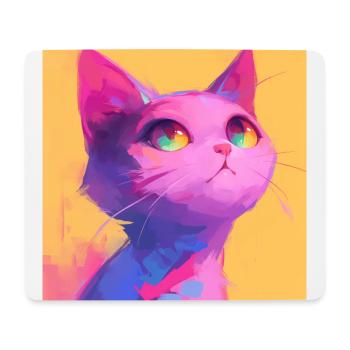 Katze, katzenmotiv - Mousepad (Querformat) - Weiß - Vorne