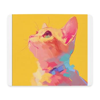 Cat, Cat Motif - Mouse Pad (horizontal) - white - Front