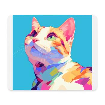Cat, Cat Motif - Mouse Pad (horizontal) - white - Front