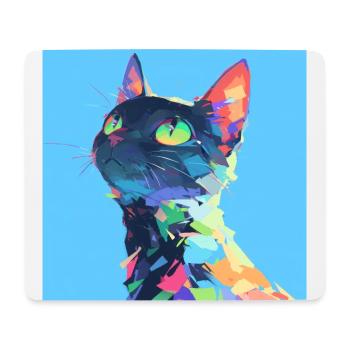 Cat, Cat Motif - Mouse Pad (horizontal) - white - Front
