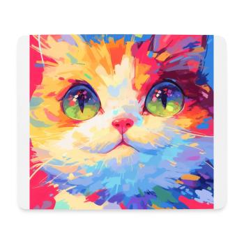 Katze, katzenmotiv - Mousepad (Querformat) - Weiß - Vorne