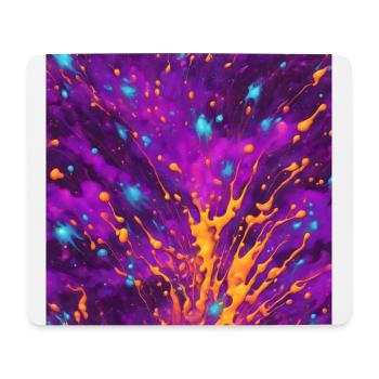 mouse pad colorful color splashes Mousepad - Mouse Pad (horizontal) - white - Front