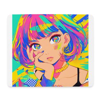 anime, girl, waifu, japan - Mousepad (Querformat) - Weiß - Vorne
