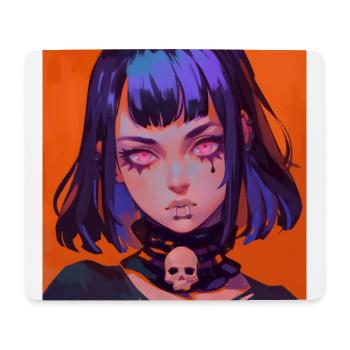 anime gothic, waifu, japan - Mousepad (Querformat) - Weiß - Vorne