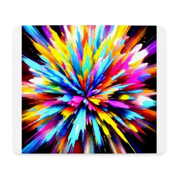 an explosion of color - like splash art - Mouse Pad (horizontal) - white - Front