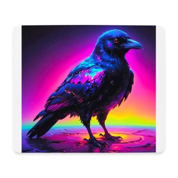Krähen-/Rabenkunst - Mousepad (Querformat) - Weiß - Vorne