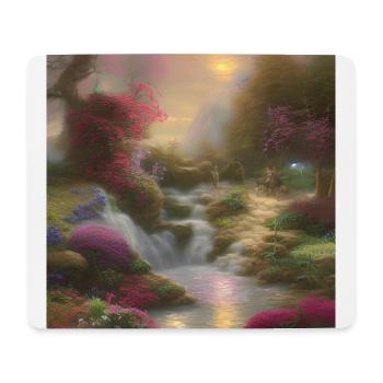 kurze Pause - Mousepad (Querformat) - Weiß - Vorne