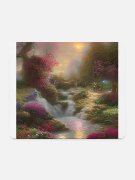 kurze Pause - Mousepad (Querformat) - Weiß