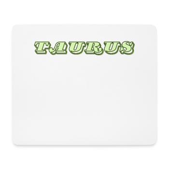 Logo "Taureau" - Tapis de souris (format paysage) - blanc - Devant
