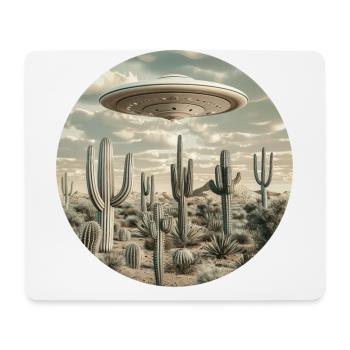 OVNI, Nature, Extraterrestre, Cactus, Cactus, Désert - Tapis de souris (format paysage) - blanc - Devant