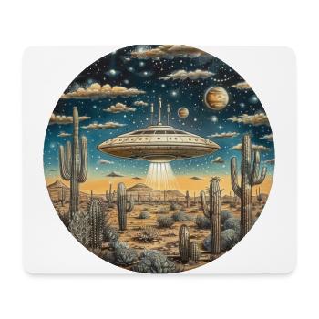 OVNI, Nature, Extraterrestre, Cactus, Cactus, Désert, - Tapis de souris (format paysage) - blanc - Devant