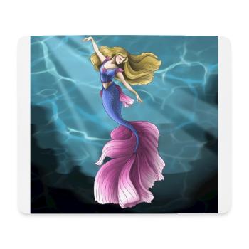 Sirène - Tapis de souris (format paysage) - blanc - Devant