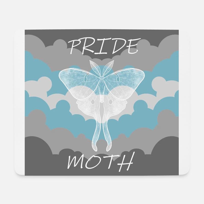 PRIDE MOTTE DEMIBOY - Mousepad (Querformat) - Weiß
