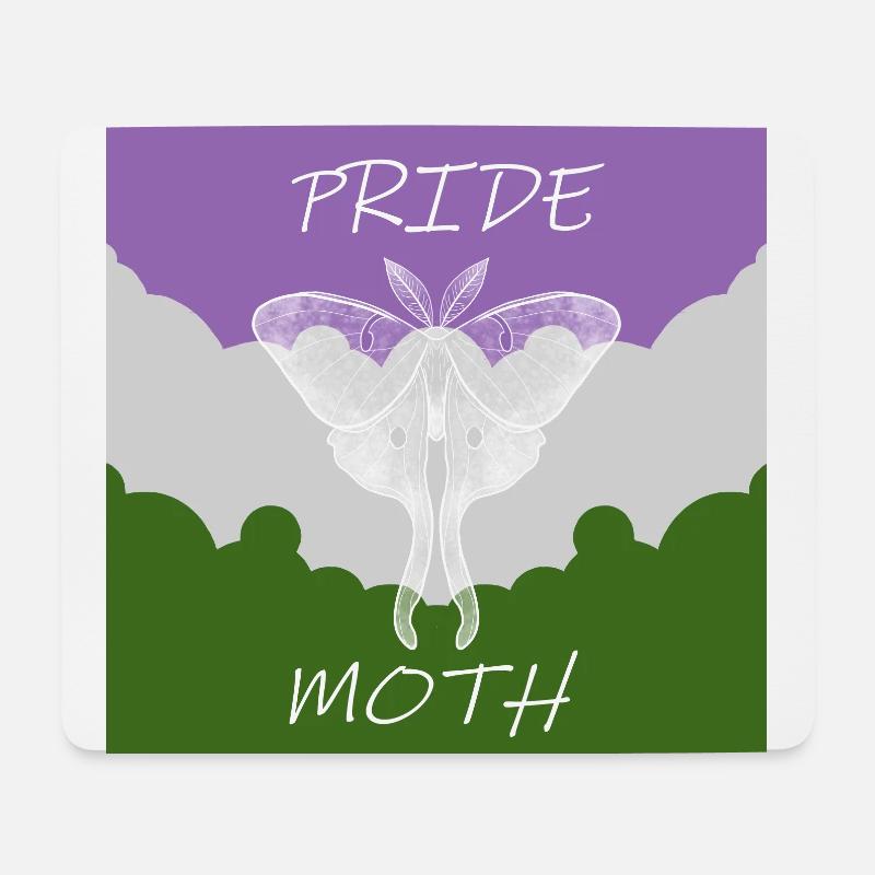 PRIDE MOTTE GENDERQUEER - Mousepad (Querformat) - Weiß