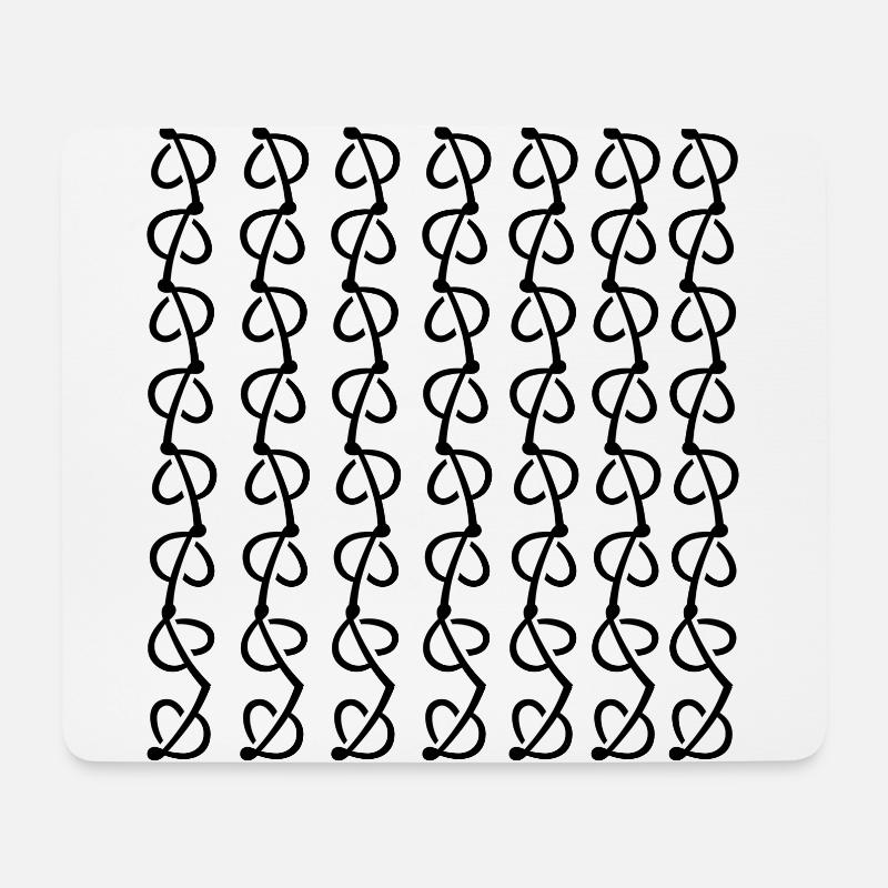 unique leaf design - Mouse Pad (horizontal) - white