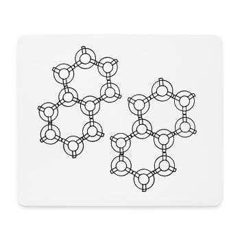 Hexa Design - Mouse Pad (horizontal) - white - Front