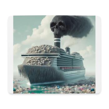 Protection de l’environnement - Tapis de souris (format paysage) - blanc - Devant