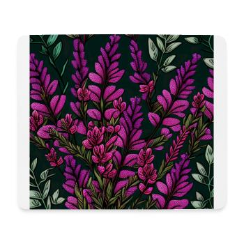 Lila Blüten - Mousepad (Querformat) - Weiß - Vorne