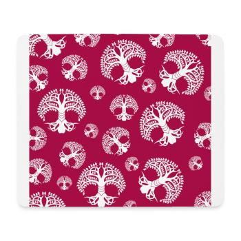 Pattern Tree of Life - Mouse Pad (horizontal) - white - Front