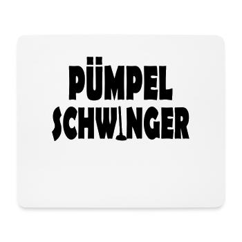 Pümpel Schwinger - Mousepad (Querformat) - Weiß - Vorne