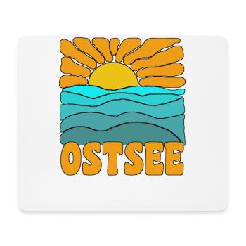 Meer Sonne Ostsee - Mousepad (Querformat) - Weiß - Vorne