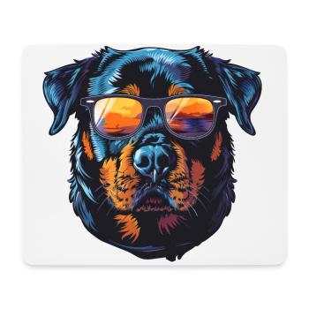 Rottweiler Hund - Mousepad (Querformat) - Weiß - Vorne