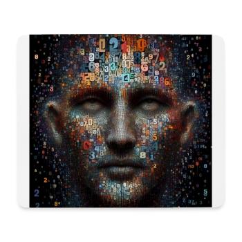 Face des chiffres - Tapis de souris (format paysage) - blanc - Devant
