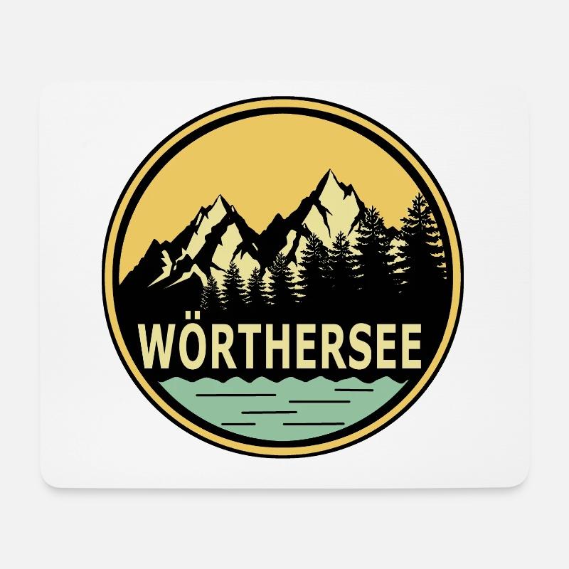 Wörthersee - Mousepad (Querformat) - Weiß